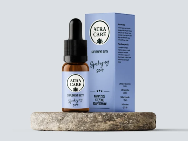 Adaptogeny na sen, ashwagandha olejek, ashwagandha na sen Auracare - Spokojny sen